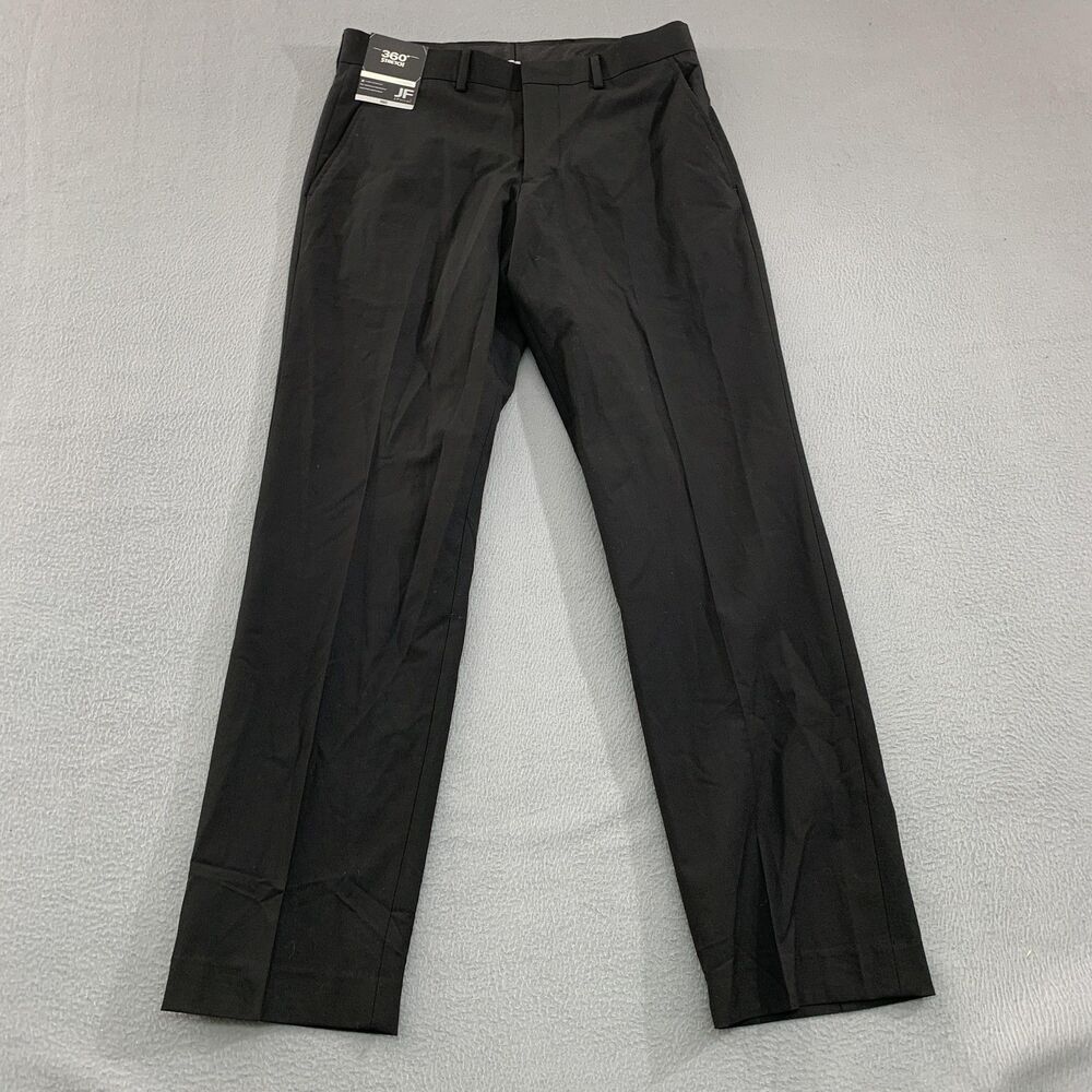 J Ferrar Dress Pants Mens 30x30 Classic 360 Stretch Flat Front Wrinkle Resistant